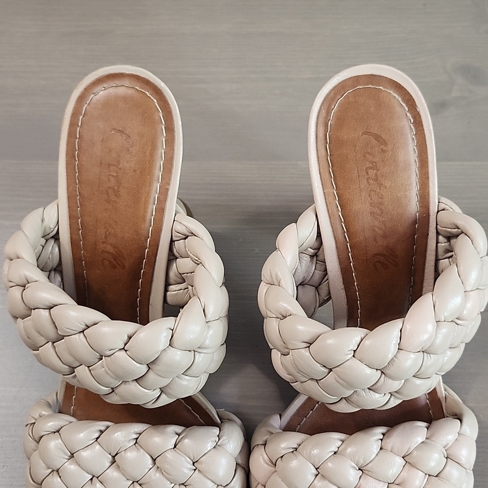 L'INTERVALLE Cream Braided Sandals - Picture 10 of 14